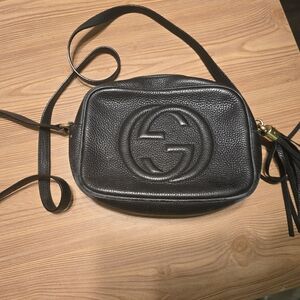 Gucci Black Leather Crossbody Bag